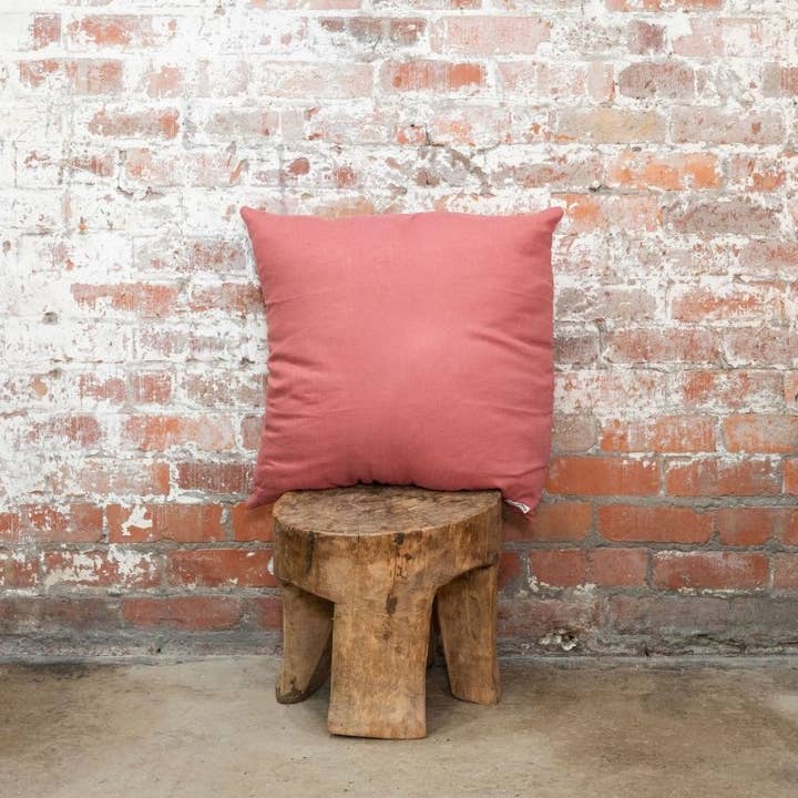 European Pillowcase in Linen | Antique Red for wholesale by JADE AND MAY