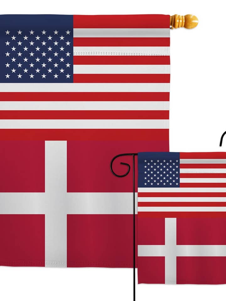 Denmark US Friendship Regional Nationality USA Decor Flag for wholesale by Two Group Flag Co