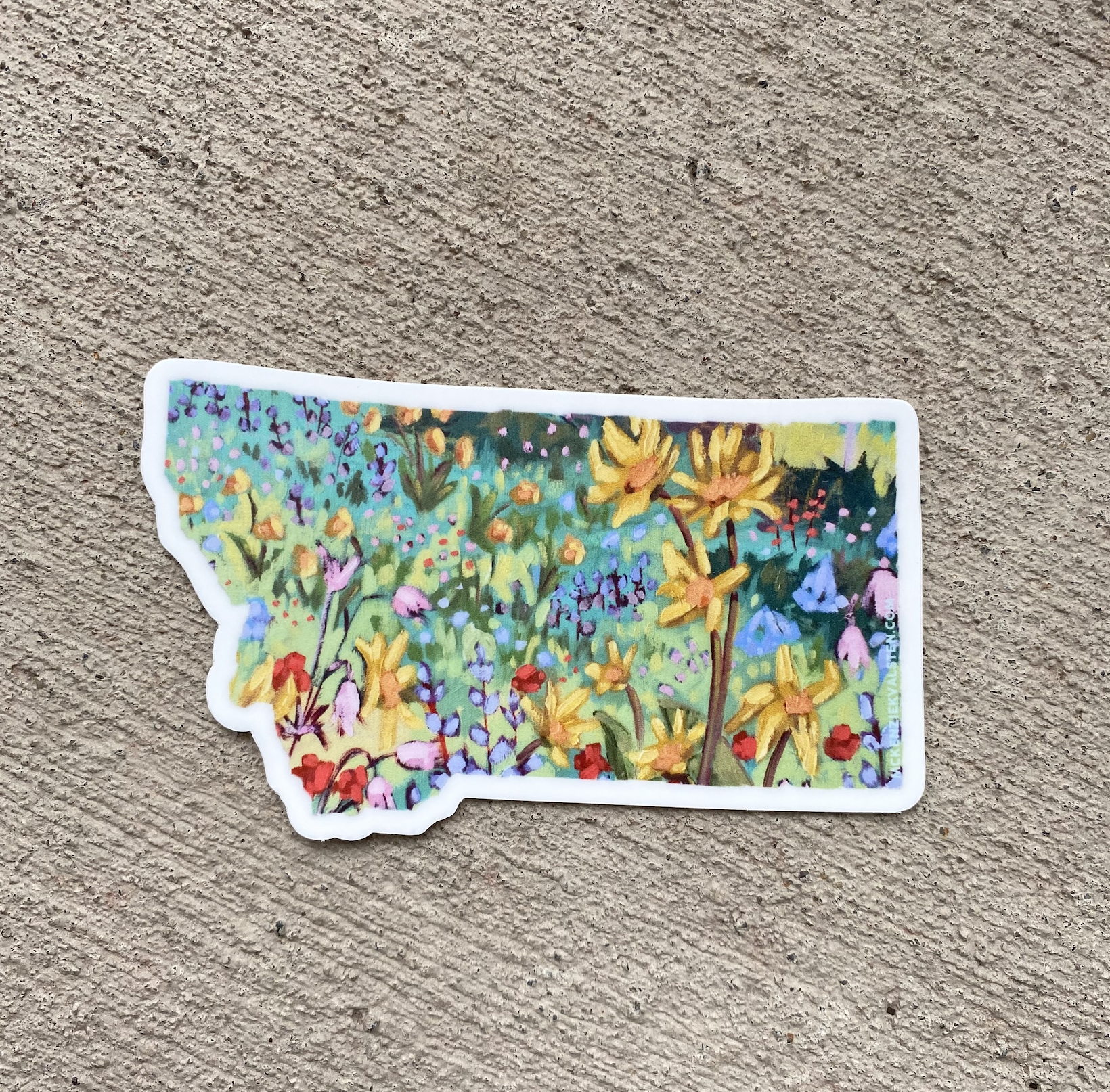 Mckenzie Kvalsten - Vente Autocollant - Autocollant en vinyle Fairy Lake Flowers2