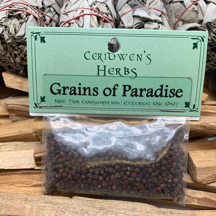 Ceridwen’s - Wholesale Meditation Supplies - Grains of Paradise Herb Packet - lust, love, money