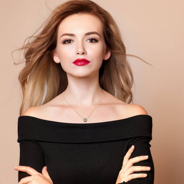 Latelita - Wholesale Halskettinghanger - Evil Eye ketting goud3