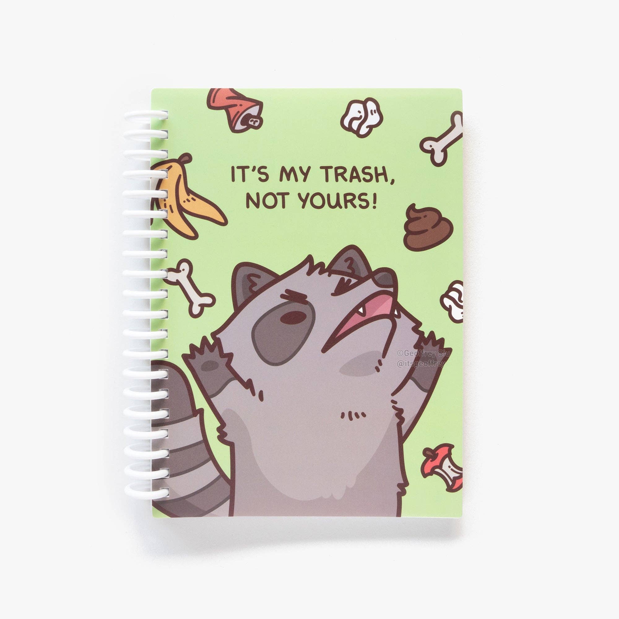 Geoffrey Siu Art LLC - Wholesale Photo Album - MD It's My Trash Not Yours Raccoon Reusable Sticker Book0