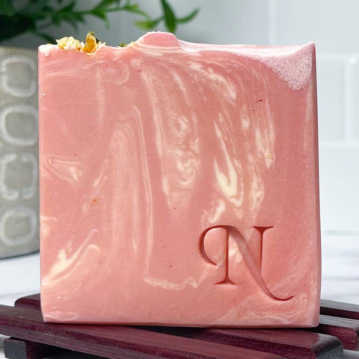 Pink Grapefruit Artisan Soap for wholesale by Nath Soap Company