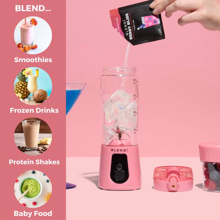 BLENDi – wholesale Blender – BLENDi Pro+ 17oz Pink Portable Blender Smoothie Maker4