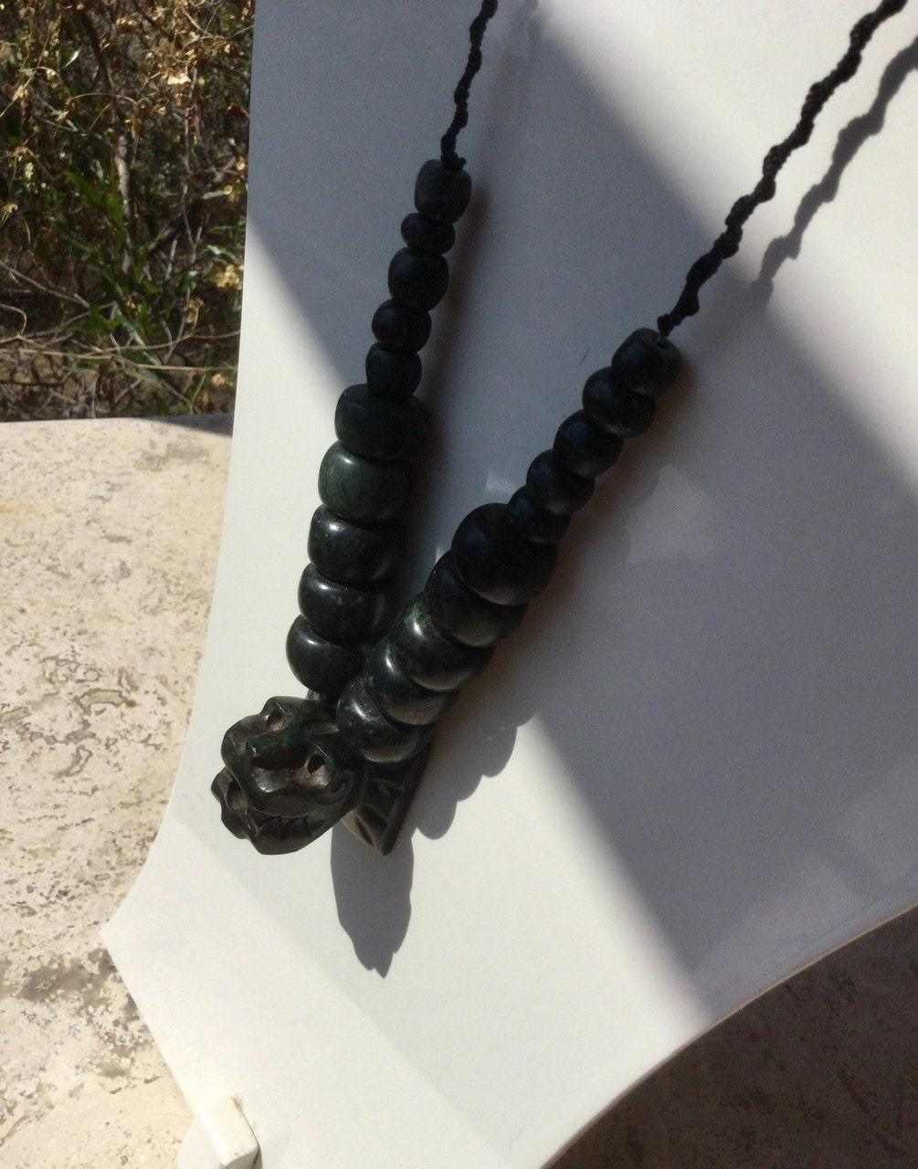 OllinMexica - Wholesale Pendant/Charm Necklace - quetzalcoatl necklace - Feathered Serpent - Ancient Guatemalan jade jewelry style - Mayan Culture kukulkan - Mexican Pre-Columbian2