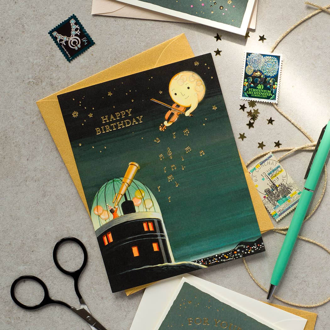 JooJoo Paper - Wholesale Birthday Card - Observatory Birthday Greeting Card1