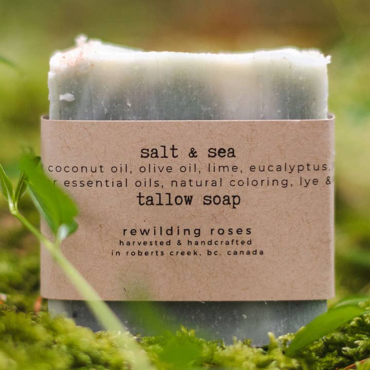 Salt & Sea Soap for wholesale by Rewilding Roses