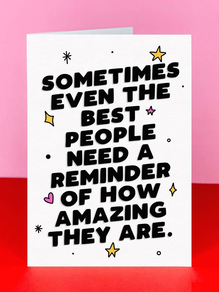 You're amazing card - Just a little note card - Pick me up for wholesale by The Card Edit