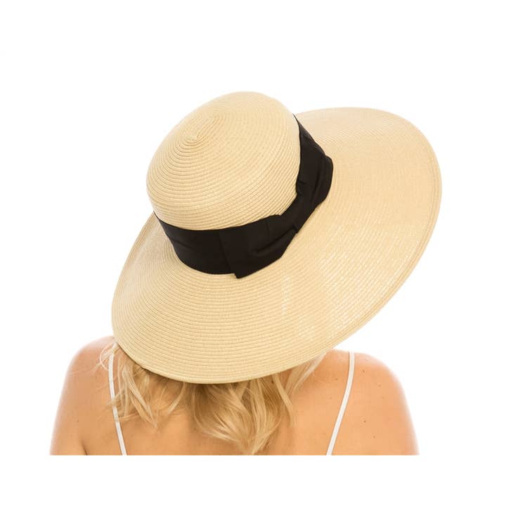 DNMC - Vente Chapeau de paille – femme - Chapeau de soleil en paille glamour pour femmes - Plusieurs couleurs !3