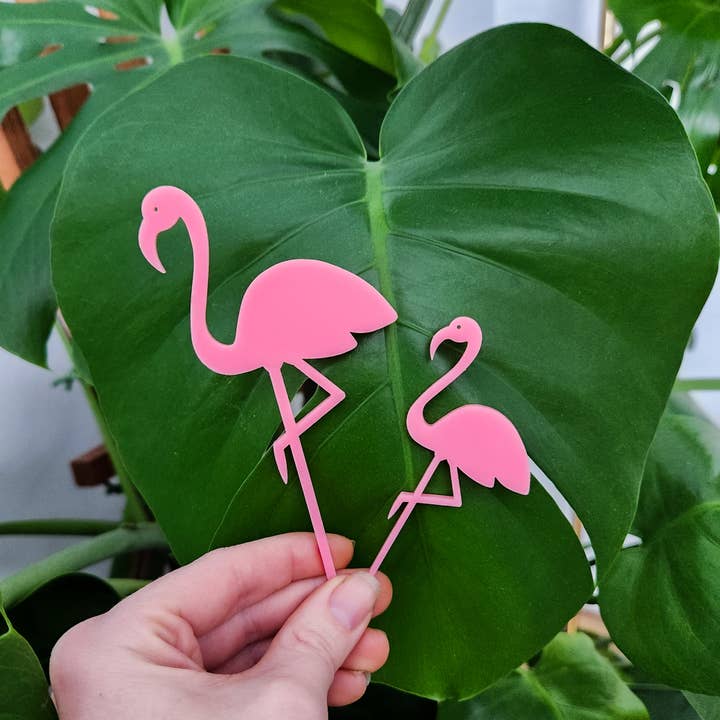 Leaf & Node - Wholesale Garden/Lawn Stake - Pink Flamingo Decorative Houseplant Accessory6
