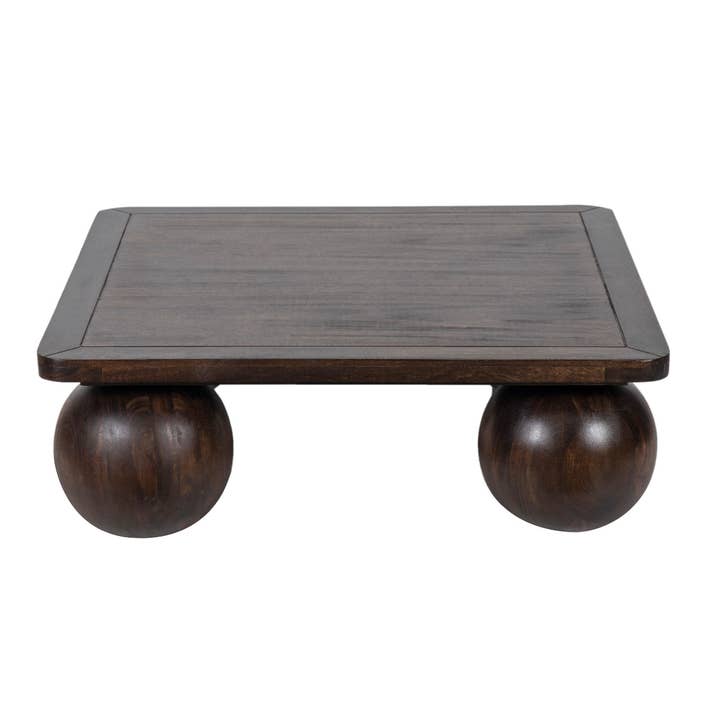 Table basse carrée en bois de manguier Alida pour la vente par Pinkcity