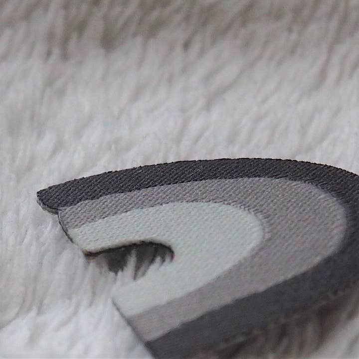 REGENBOGEN Patch zum Aufbügeln, Grau für den Großhandel von hej Tilly