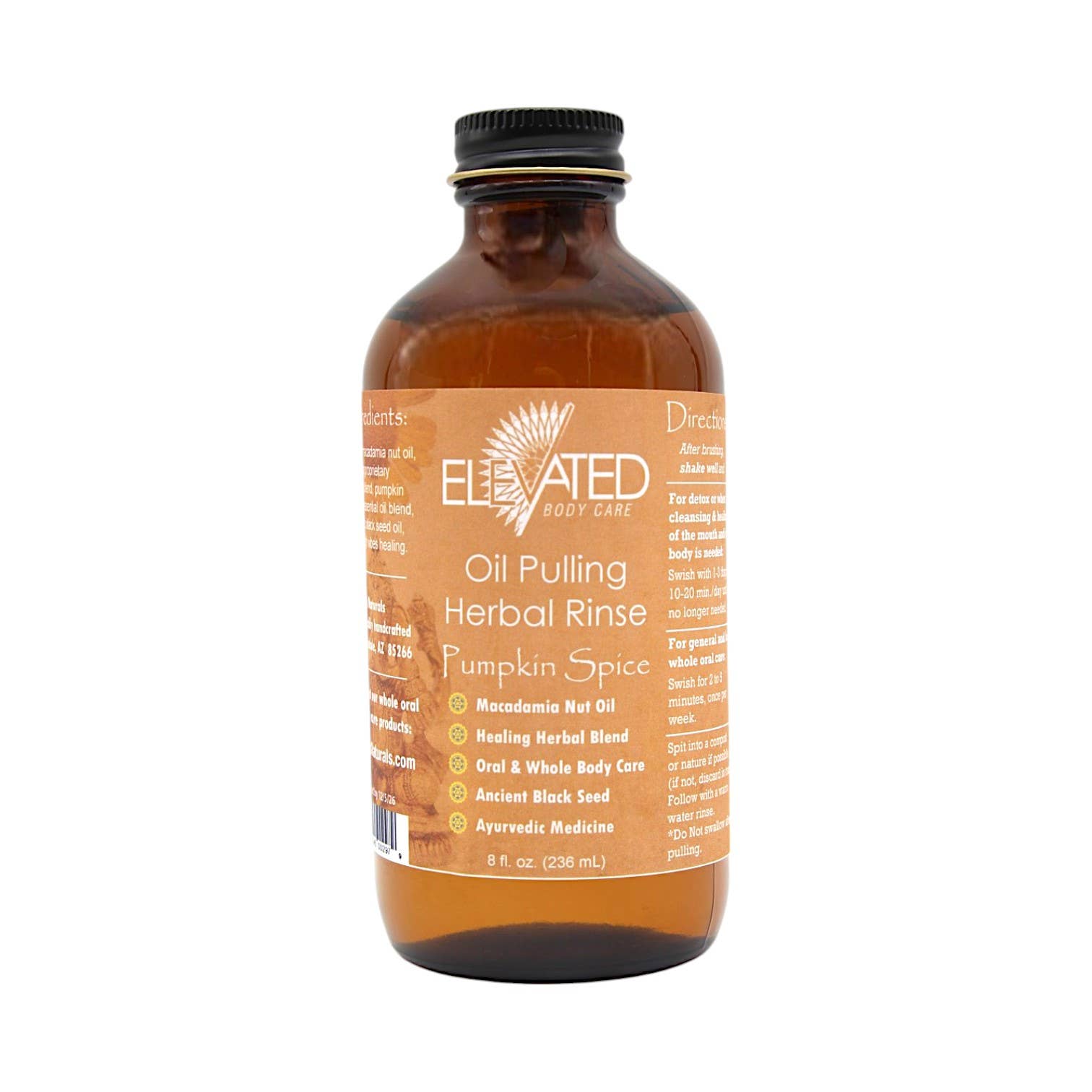 Taylor's Naturals - Wholesale Mouthwash - ELEVATED - Oil Pulling Herbal Rinse Ayurvedic Oral Care4