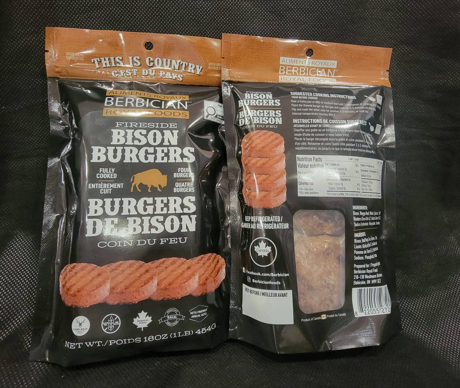 Berbician Canada – wholesale Jerky – Bison Burger5