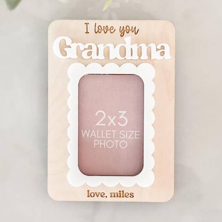 Fridge Photo Magnet Mother's Day Gift Wallet Size Frame for wholesale by Etchedoccasionsshop