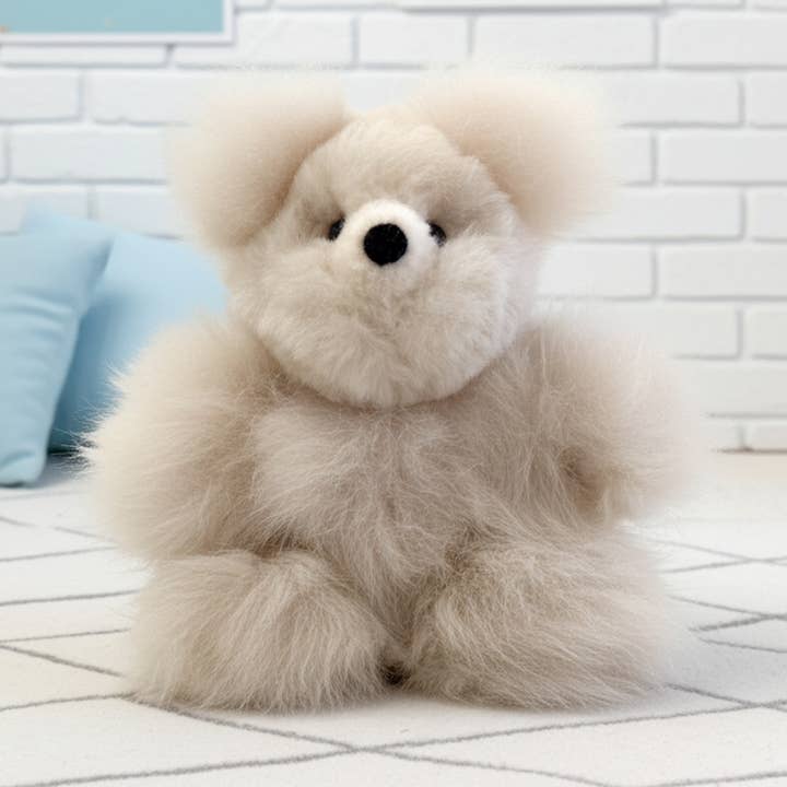 Ursinho de pelúcia micro alpaca de 18 cm por atacado de Shupaca Alpaca