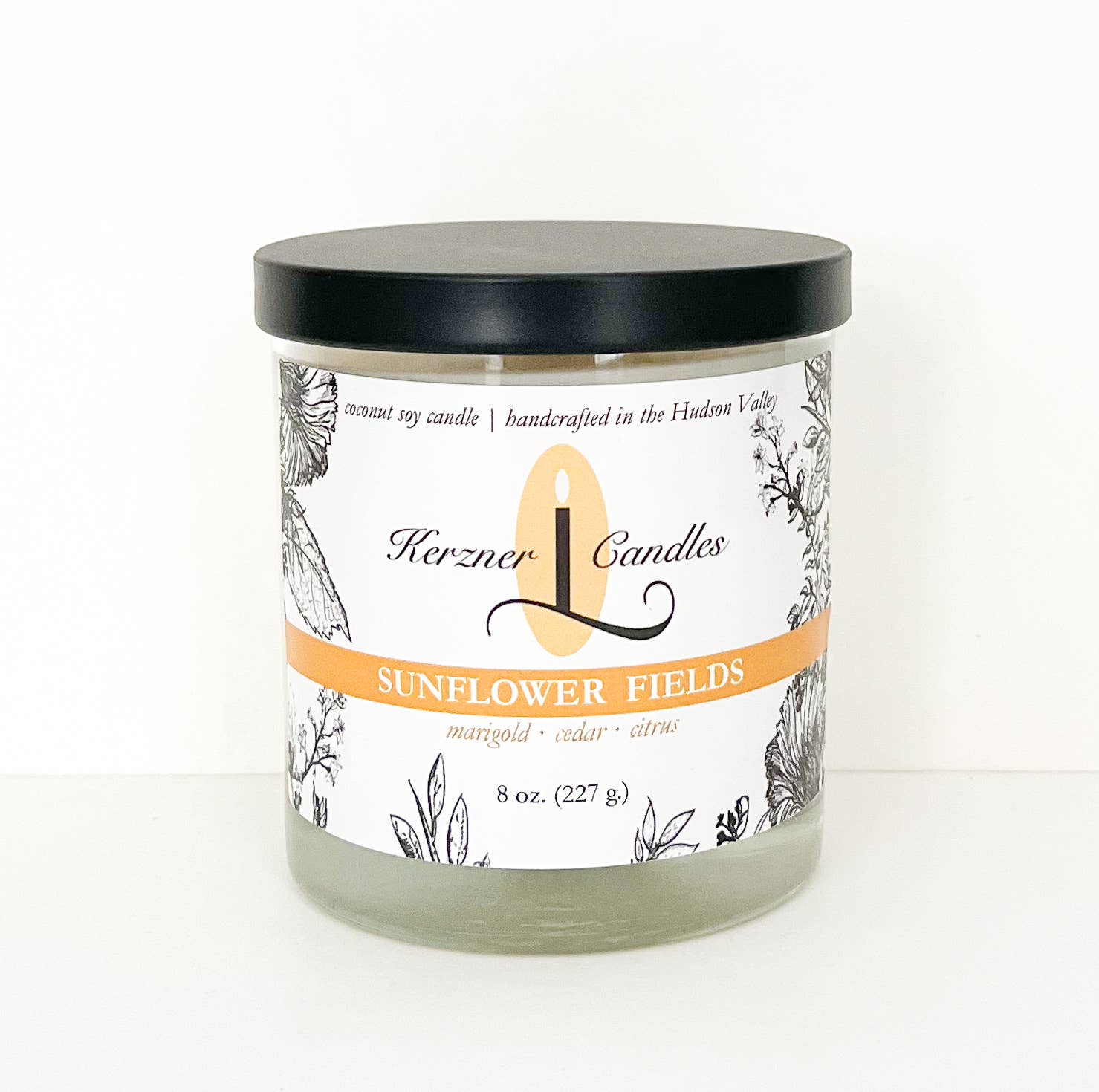 Kerzner Candles LLC - Wholesale Jar/Filled Candle - Sunflower Fields 8 oz. candle