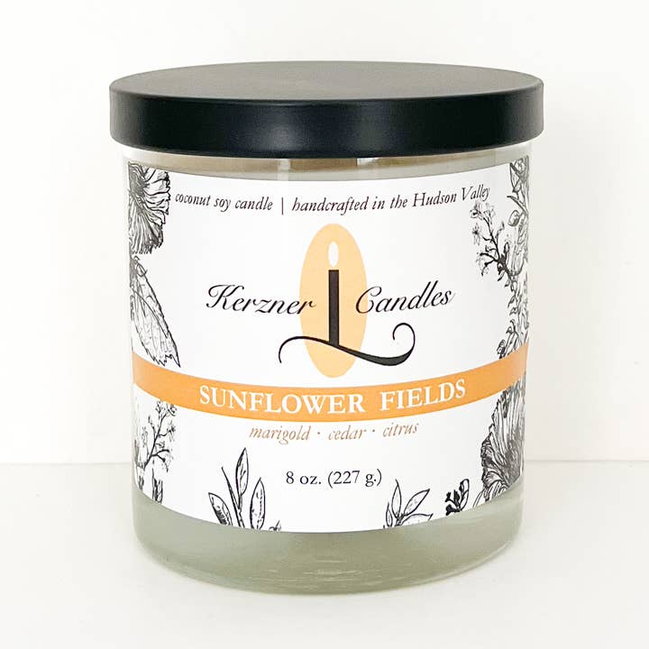Kerzner Candles LLC - Wholesale Jar/Filled Candle - Sunflower Fields 8 oz. candle 0