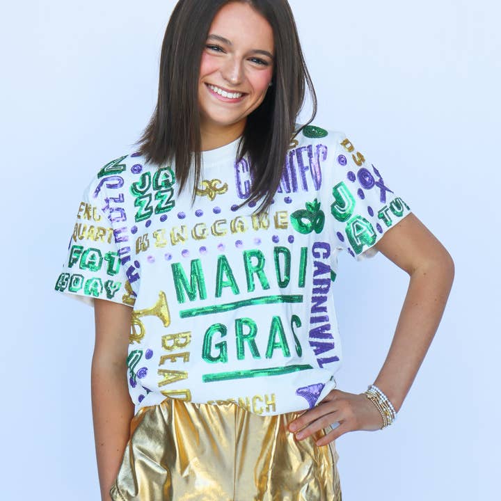 All Things Mardi Gras Shirt for wholesale by Belle Cher