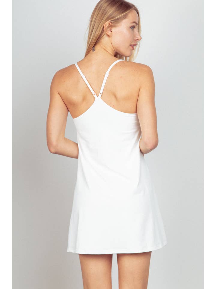 VERY J - Wholesale Athletic Dress - Women's - ND30840-Sleeveless Active Tennis Mini Dress12
