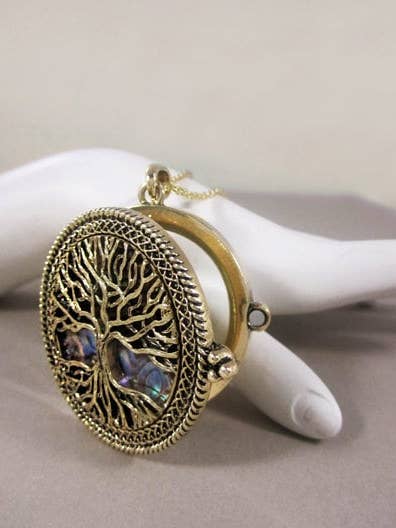 Tree Of Life With Abalone 6 Times Magnifier Magnifying Glas for wholesale by TheTizana