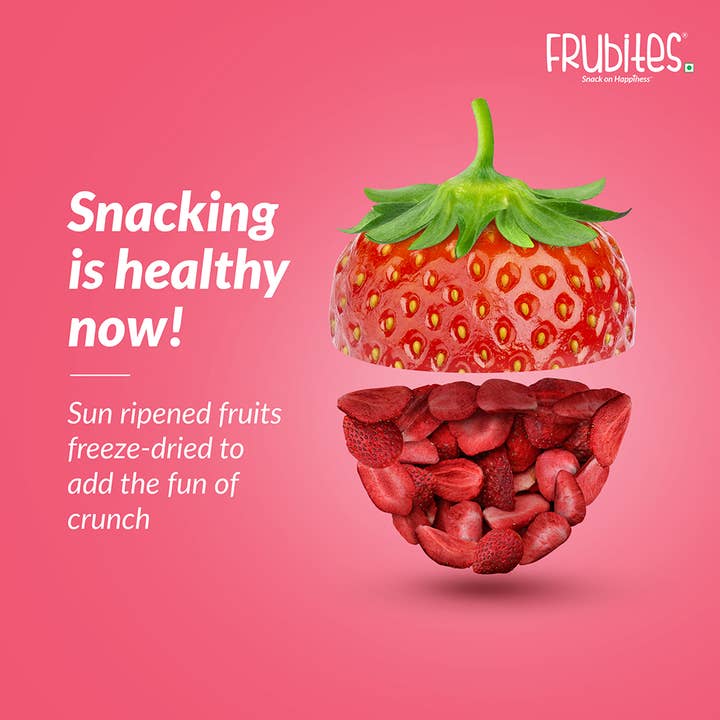 Frubites – Fruta seca/desidratada por atacado – Frubites Morangos Liofilizados | Snack Saudável de Frutas2