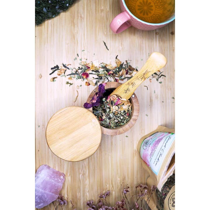 Ayamani Naturals – wholesale Loose tea – Heart Chakra Anahata Green Tea with Jasmine, Rose, and Herbs
