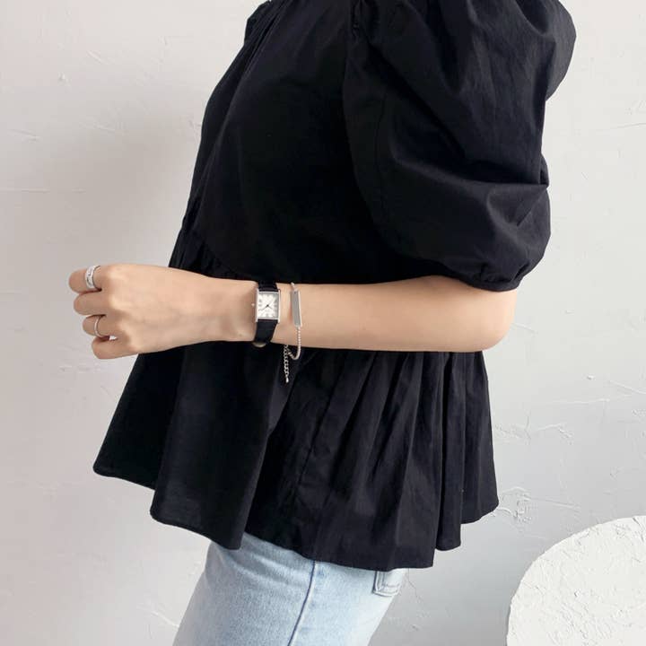 Kproduct4u - Wholesale Wrist Watch - Unisex - SIARGO Fennel 19mm Petite Watch with Guilloché Brass Case, Sapphire Glass, Cowhide Leather Strap, and Swiss Ronda Quartz Movement (Silver & Casual Black)8