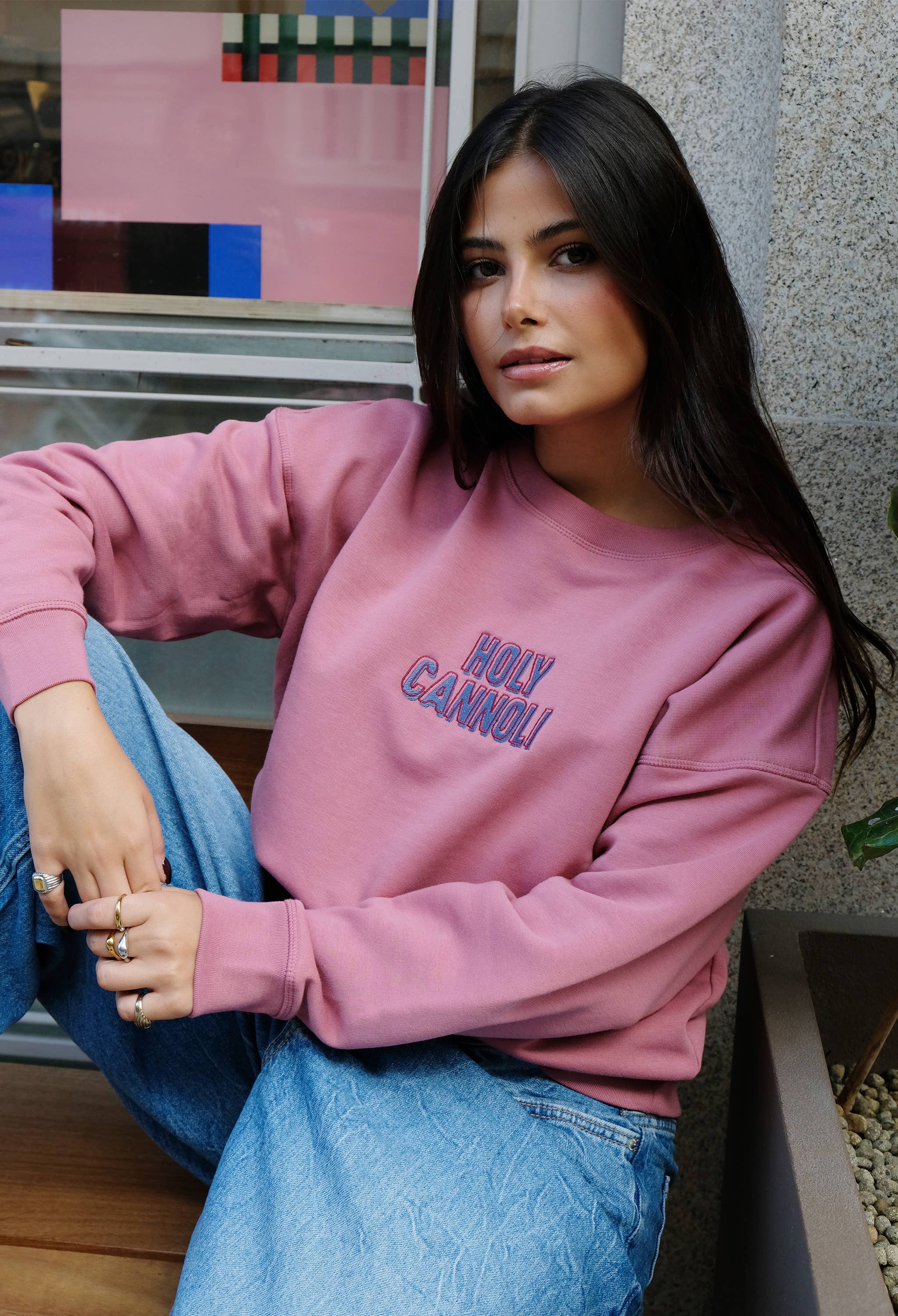 rust & may - Wholesale Sweatshirt - Women's - Woman Holy Cannoli Sweatshirt