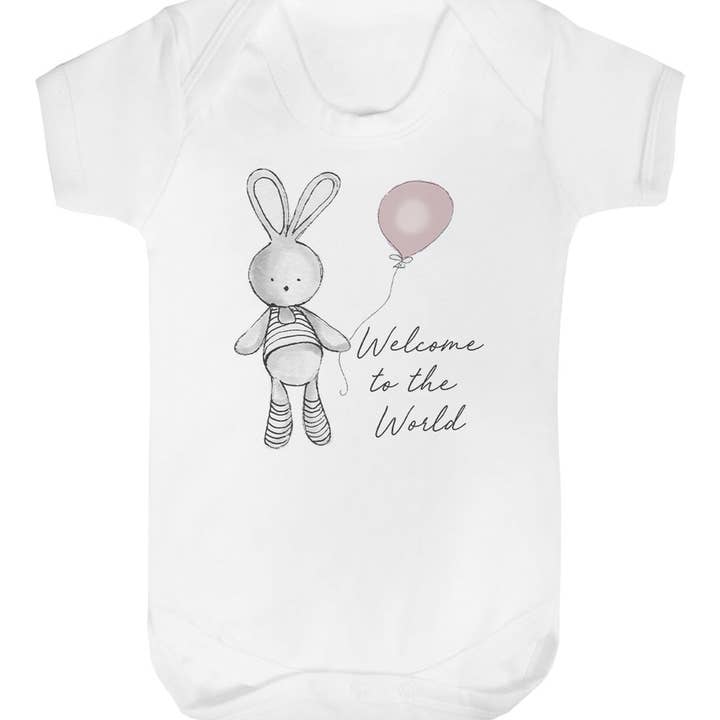 Welcome Balloon Baby Vest for wholesale by Jola Designs