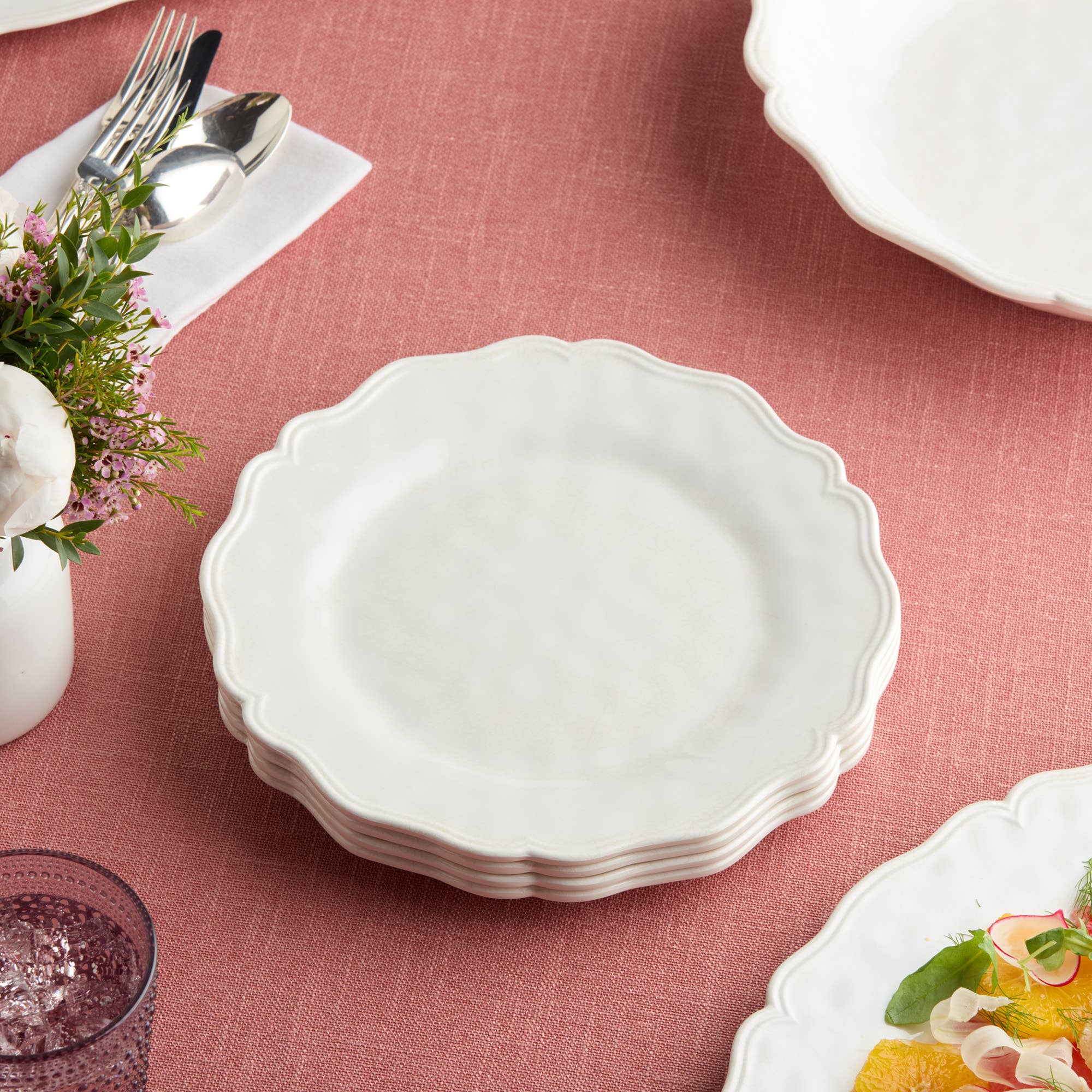 Certified International - Vente Assiette - Assiette à dîner Isabella Cream 11"6