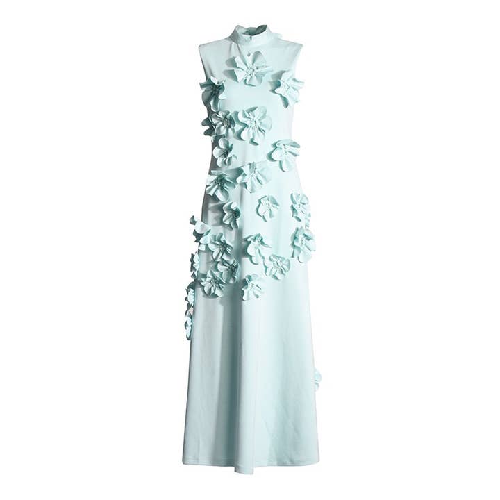 Sanyao Fashion - Wholesale Dress - Women's - SY165 Handmade 3D Floral Dress - Autumn Elegance