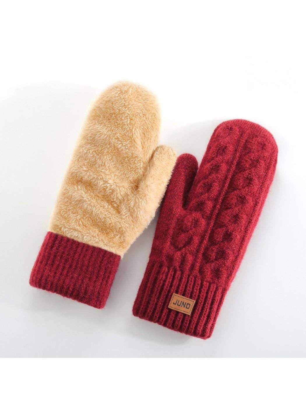 Funkyrel® Atzbranding Limited - Vente Moufles – femme - Gants - Mitaines Classiques Épaissies à Couverture Totale pour Femmes4