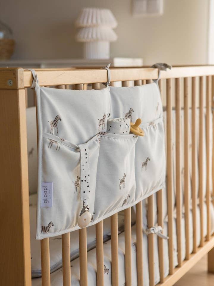 Zebra Crib Organizer for wholesale by gloop!