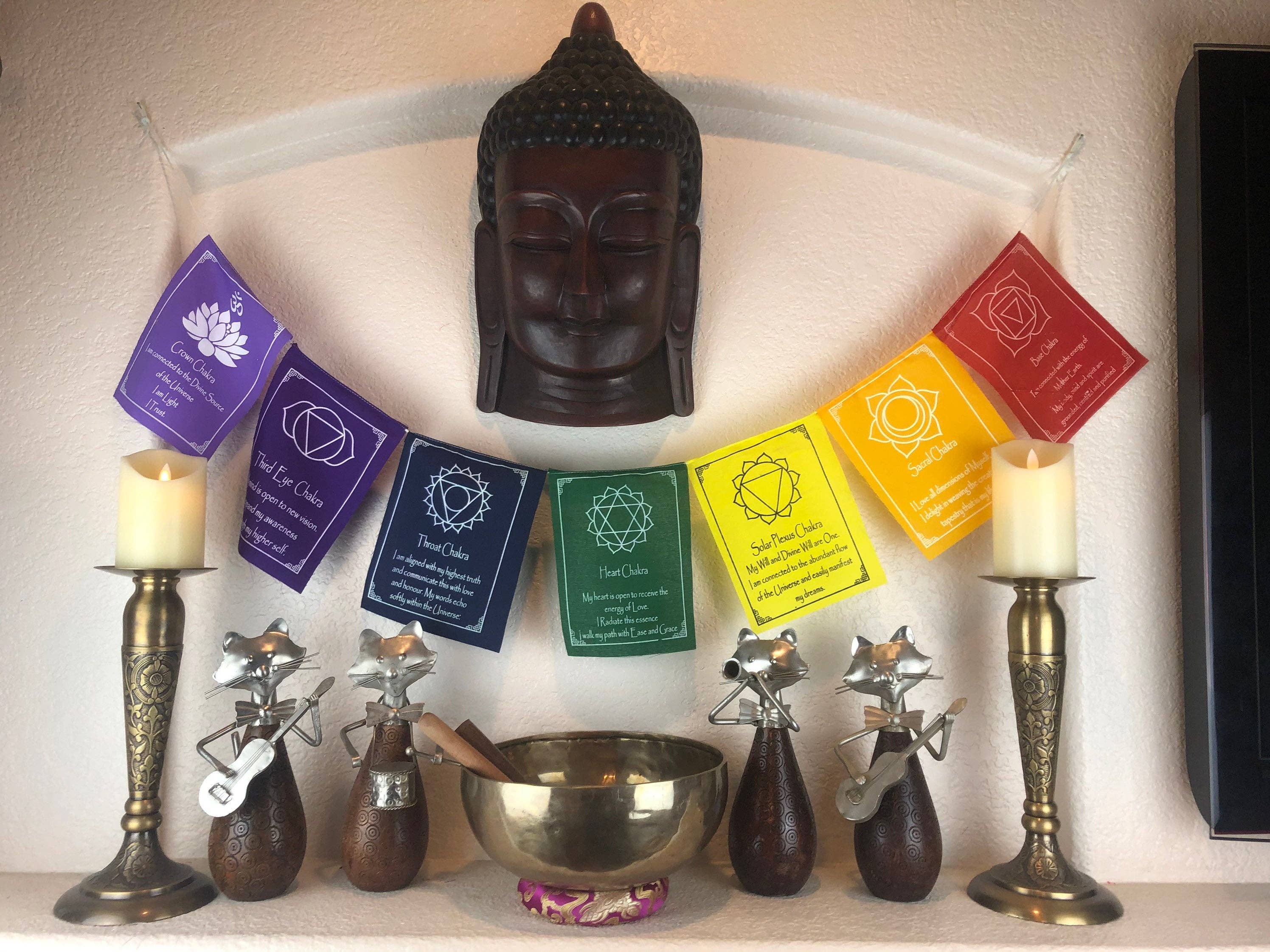 Like International - Wholesale Flag - 7-Chakra Prayer Flags Bright Decor4