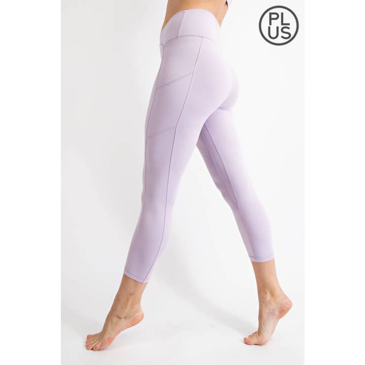 Rae Mode - Wholesale Athletic/Lounge Leggings - Women's - PLUS SIZE V WAIST CAPRI LENGTH LEGGINGS12