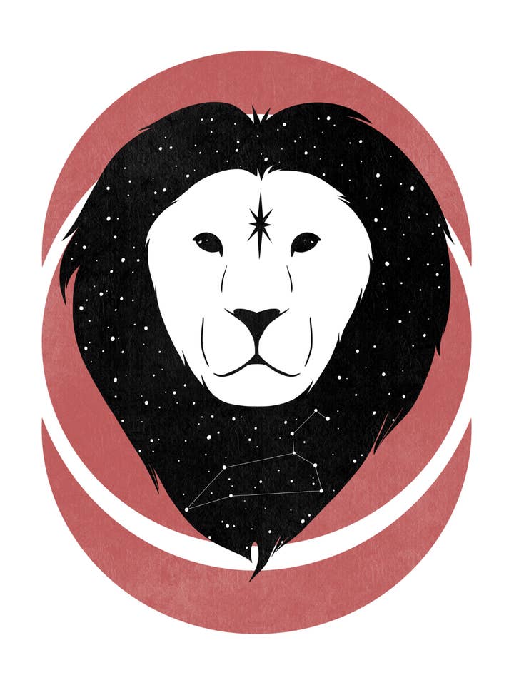 Leo Zodiac Print for wholesale by Growing Lines