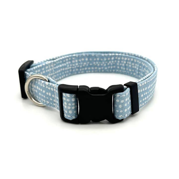 Gola Polka Dot Azul Claro por atacado de Winthrop Clothing Co.