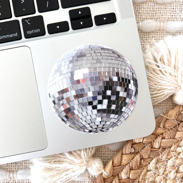 Elyse Breanne Design - Venta al por mayor Pegatina - Pegatina Disco Ball, 2.8 x 2.8 pulgadas