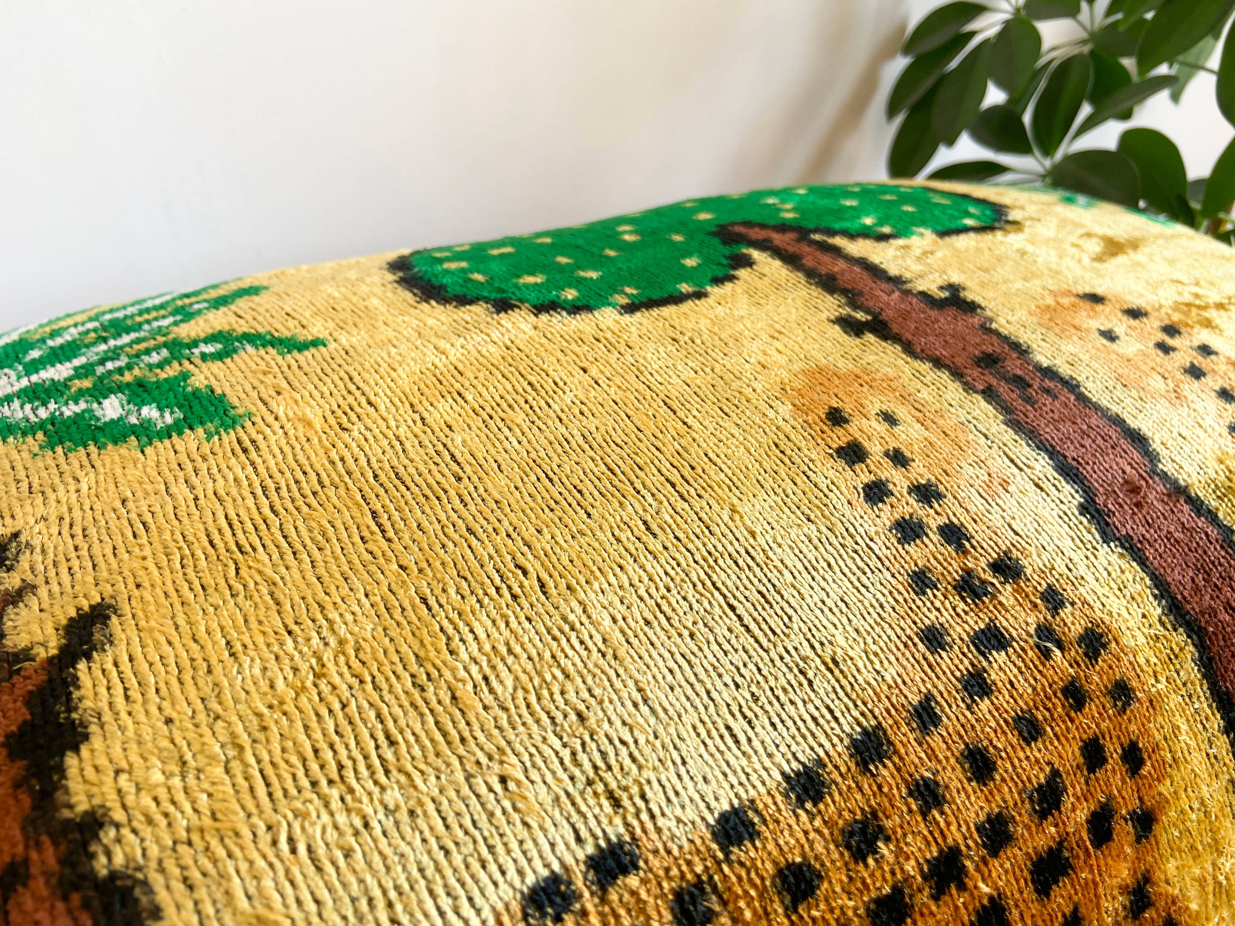 Ikat Atelier - Wholesale Throw Pillow Cover - Ikat Animal Tiger Pillow Cover, Ikat Cushion, Throw, Home7