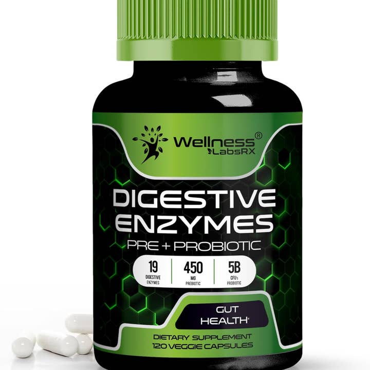 Digestive Enzymes Pre+Probiotic 5B CFUs Pro – 120 capsules for wholesale by Health & Wellness Associates Inc.