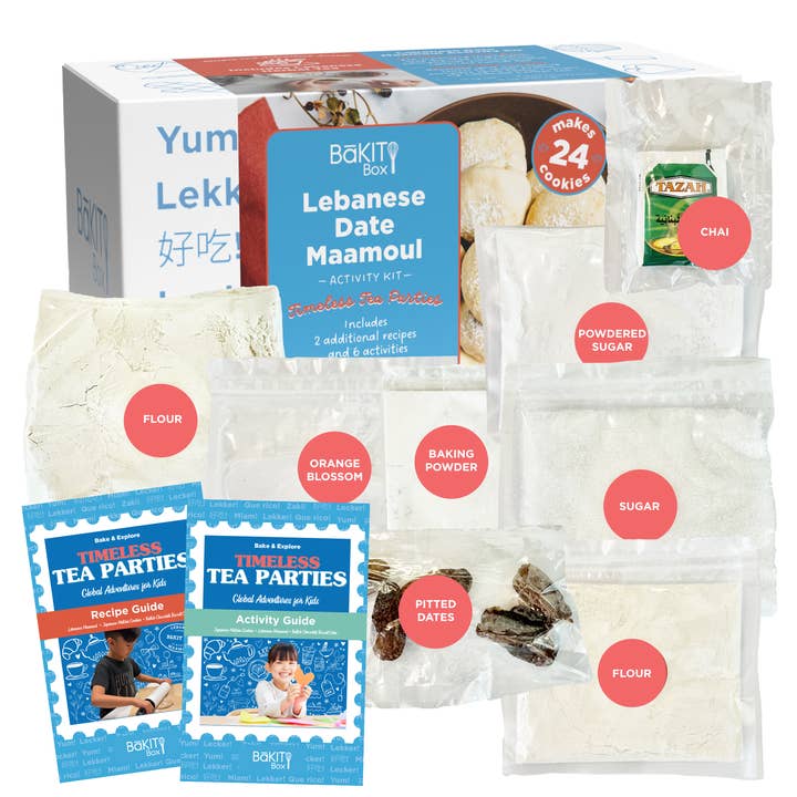 Lebanese Maamoul Cookies Timeless Tea Parties Kit for wholesale by BaKIT Box