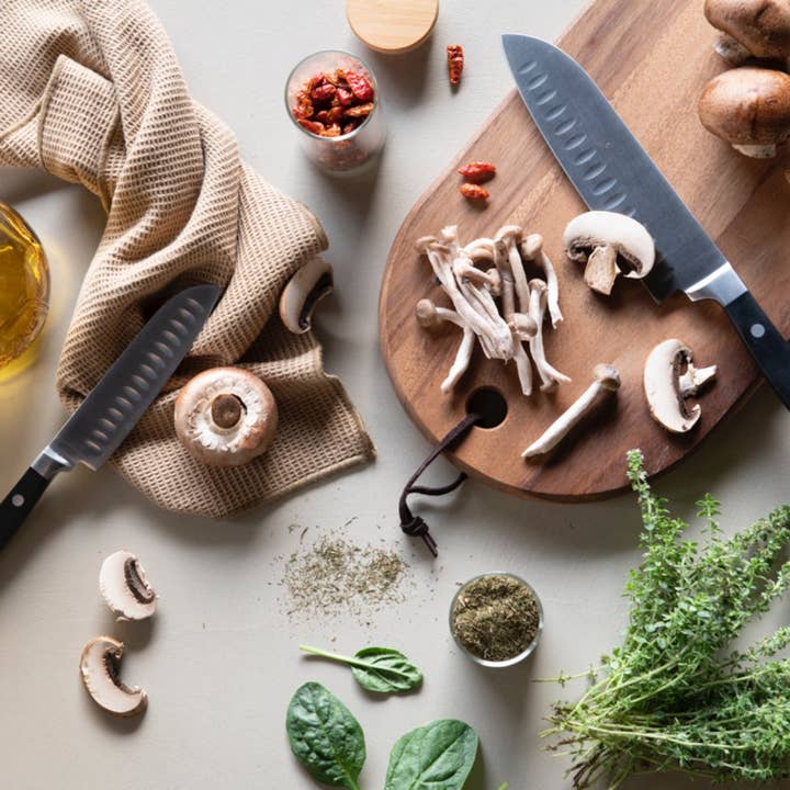 Set of 2 Santoku knives for wholesale by Andrea House