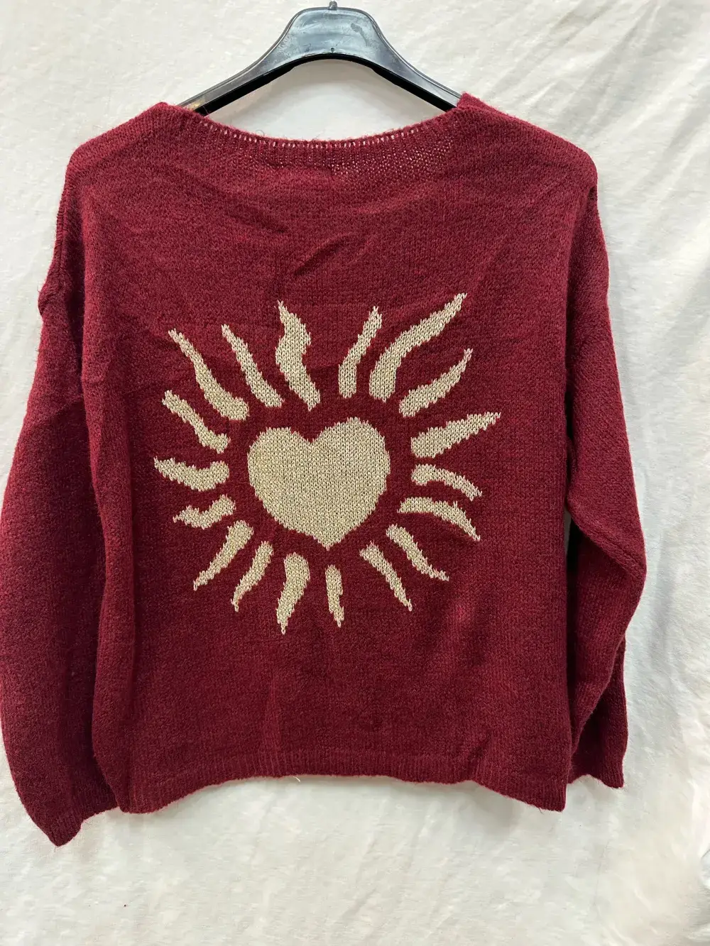 Mimi & Gogo - Vendita all'ingrosso Maglione tricot - Donna - Maglia A Motivi Soleggiata Sul Retro @35669_PulSoleil6