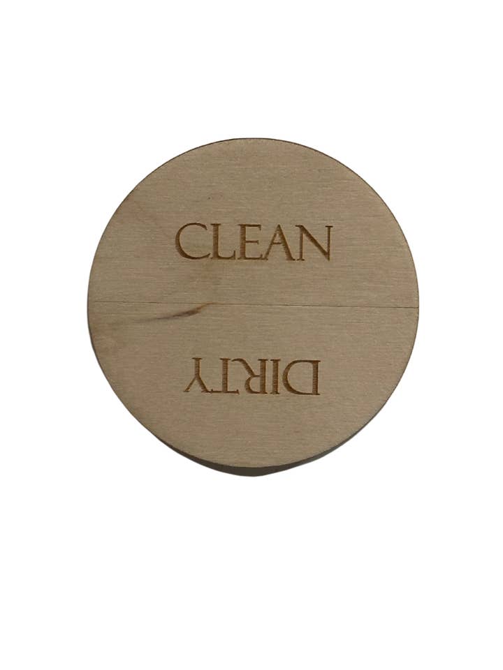 Aimant propre/sale pour la vente par Sumas Laser Engraving & Design