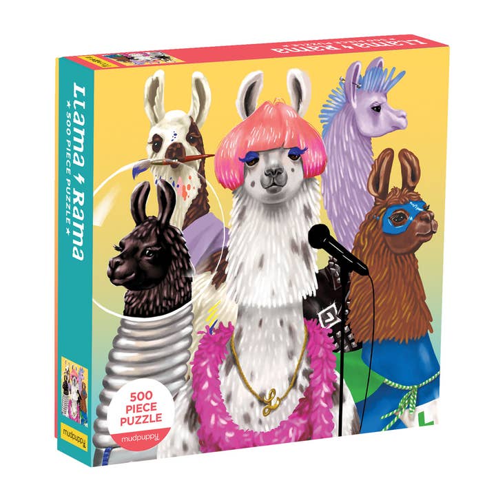 Mudpuppy 500 Pc Puzzle - Llama Rama for wholesale by Bobangles