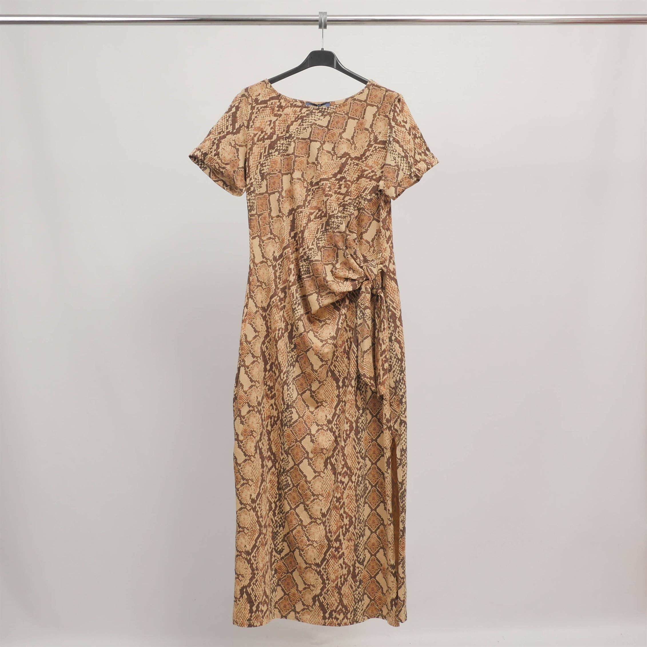 Cecile Wang - Wholesale Dress - Women's - Python Print Stretch Cotton Dress TDM23525-40