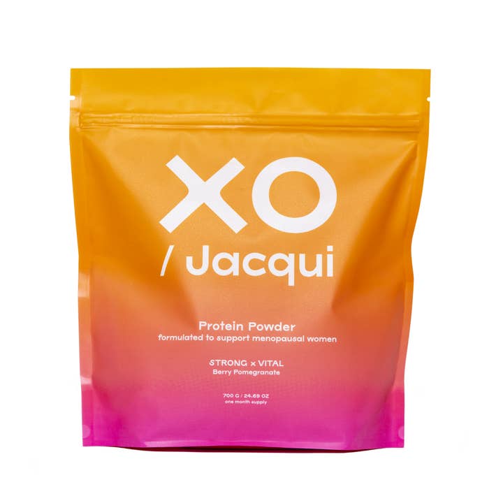 XO Jacqui - Wholesale Protein/Superfood Powder - Strong + Vital Menopause Support Protein Powder1