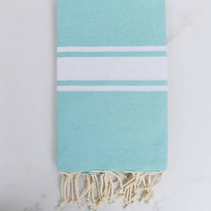 Fouta Tunisia - Wholesale Beach Towel - Water green classic fouta0