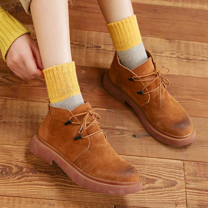 ACCITY - Wholesale Socks - Women's - WINTER COLOR MATCHING 5 PAIRS OF SOCKS PER PACK_CWMS07027